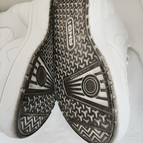 Andi 1 White Athletic Youth Sneakers Size 4 - Picture 5 of 6